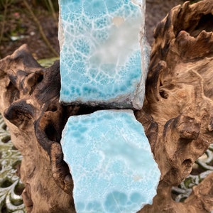 Large Larimar Double Matching Geode Dolphin Stone AAA+ : 1095g
