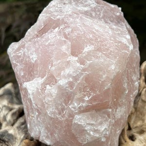Rose Quartz Large Rough Chunk AAA+ Chakra Love & Acceptance 62 1989g