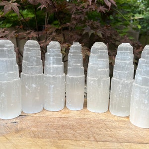 Selenite Crystal Tower Mountain 15cm