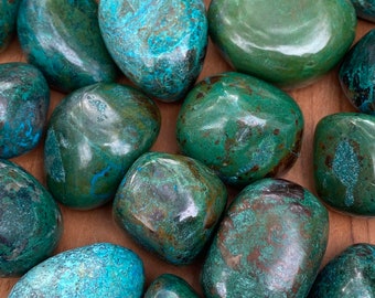 Chrysocolla Flat Tumble Faceted appx 24x8mm Exceptional 16 inch full strand.One of a kind #242 Self creative pattern on it naturally