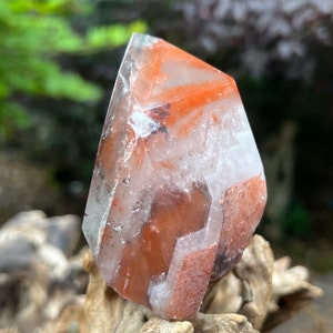 Amphibole Quartz / Angel Wing Phantom Quartz / Hematite Point 406g 1