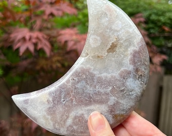 Pink Amethyst Large Moon and Druzy From Brazil 432g 9