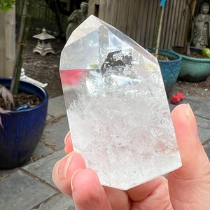 Clear Quartz Rainbow Point Wand Brazilian AAA+ : Master Healer Clarity AB31 158g