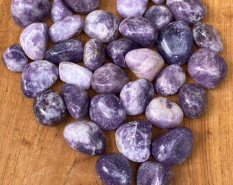 Lepidolite Tumblestone Transition /Sleep Aid / Emotional Healer AAA+