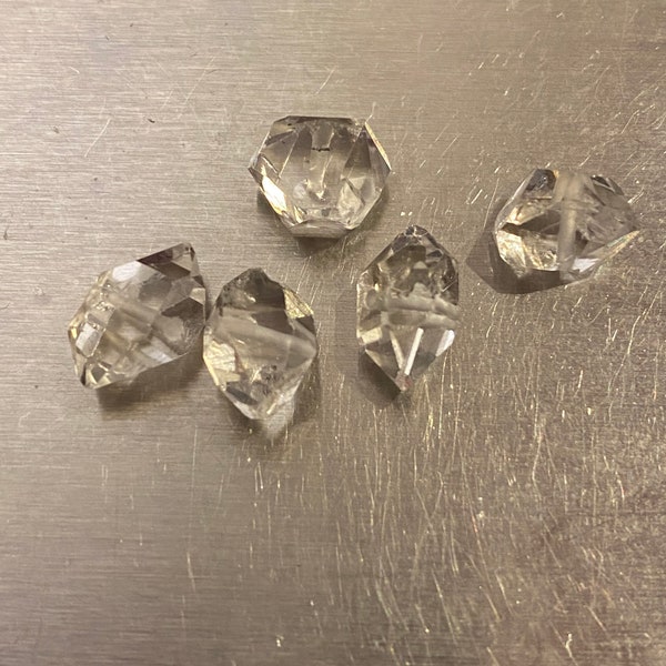 5 Drilled Herkimer Diamond Jewellery Making Best Quality AAA+1 Carats Approx