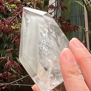 Clear Quartz Point Wand Brazilian AAA+ : Master Healer Clarity with Phantom 26 112g