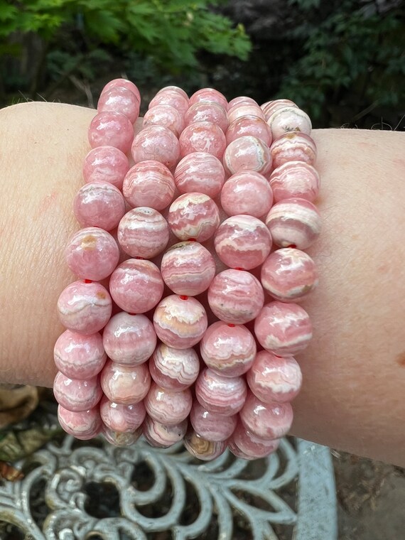 Rhodochrosite bracelet best sale