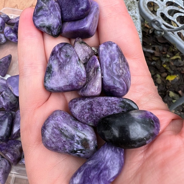 Large Charoite Tumblestone AAA+ : Unconditional Love / Transformation