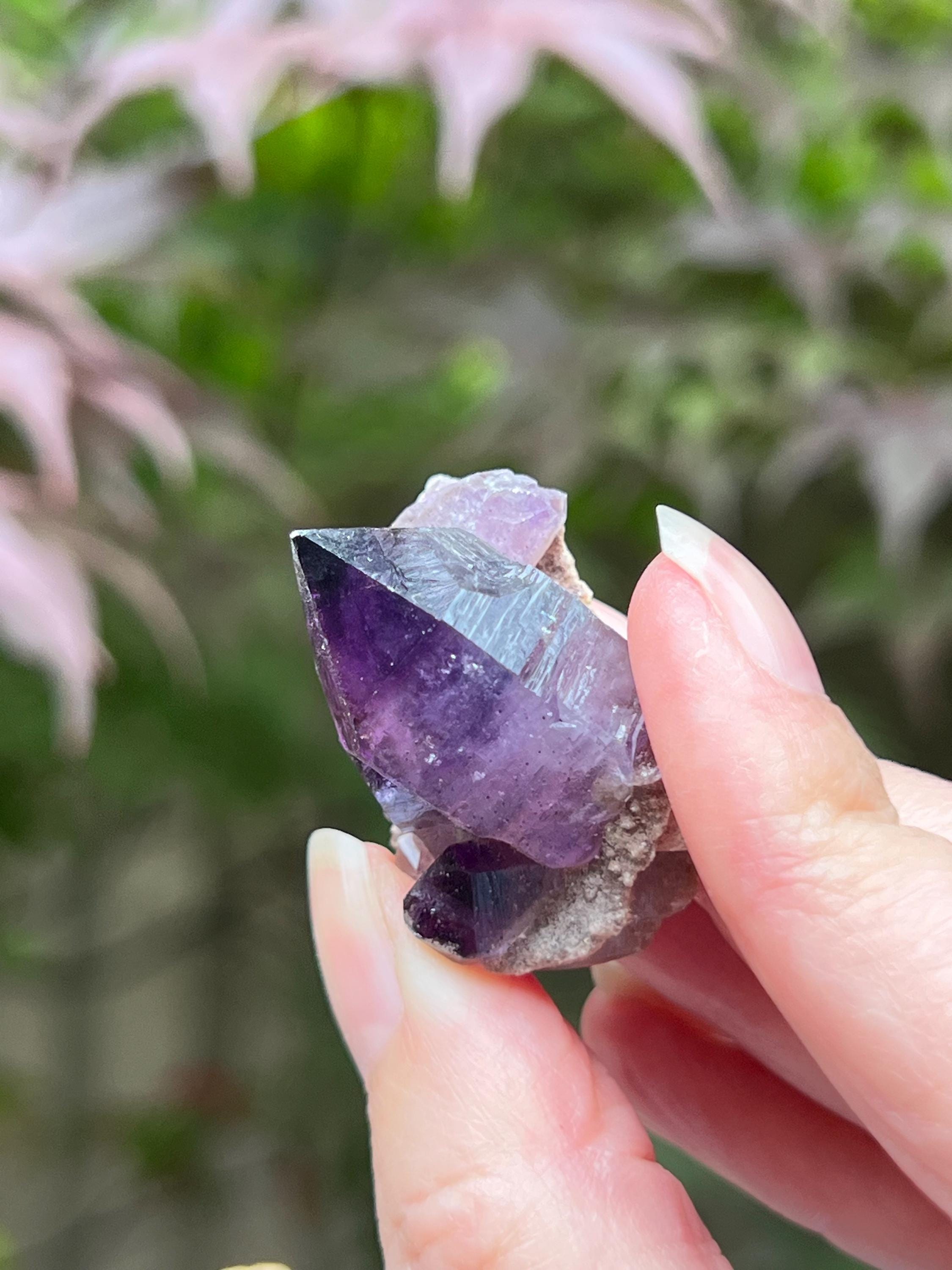 アメジスト ポイント チブク鉱山 ジンバブエ 29 シャンガーン - Etsy 日本