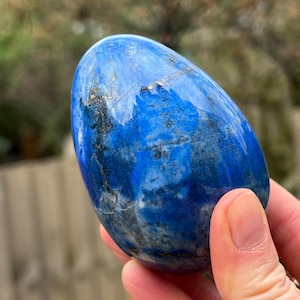 Lapis Lazuli Großes Madani Ei: Serenity Peace Selbsterkenntnis 340g 142