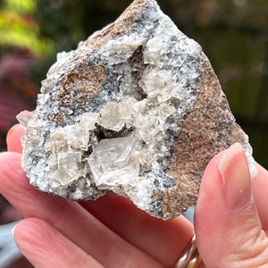 Lady Annabelle Mine Bull Vein Pocket UK Fluorite Yellow Smoky Cluster Matrix UV Reactive : Clarity / Purity / Stability 24