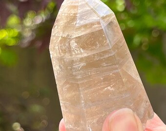 Garden Quartz / Lodolite Quartz Phantom Rainbow Point Tower AAA Transformation Growth 10 128g