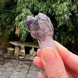Amethyst Elestial Point AAA+ Sceptre Smoky Markings 5
