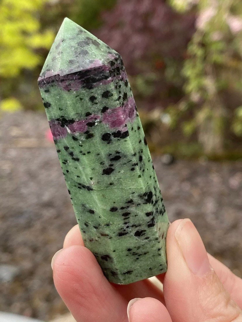 Ruby In Zoisite Point Wand Anyolite 79g 23