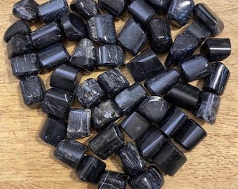 Black Tourmaline Schorl Large Tumblestone Protection/ Grounding 20/25mm