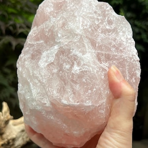Rose Quartz Large Rough Chunk AAA+ Chakra Love & Acceptance 64 2062g