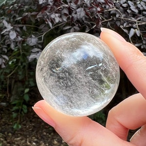 Clear Quartz Crystal Ball AAA+ 35mm Diameter With Stand : Rainbows 123