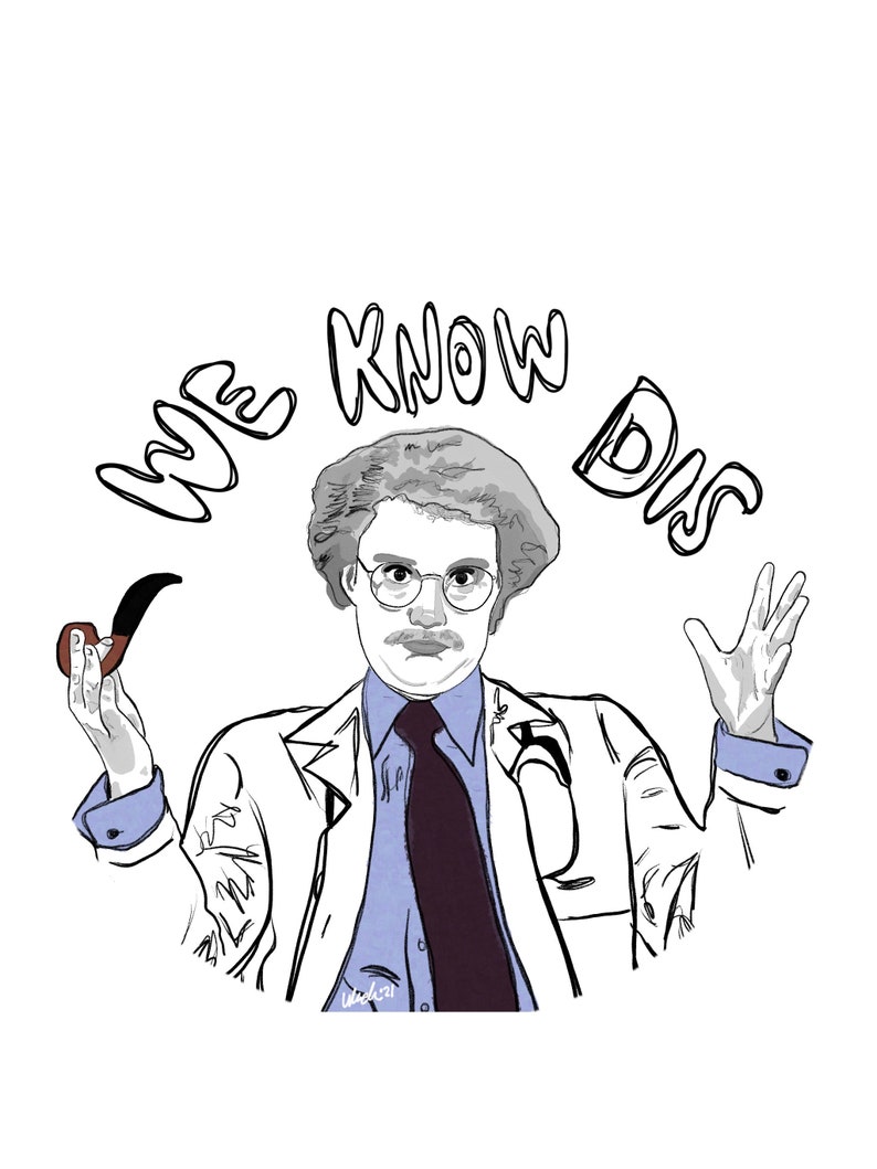 SNL Kate McKinnon Dr. WeKnowDis Glossy Vinyl Water Resistant Sticker image 3