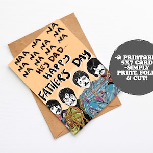 Cartão do Dia dos Pais dos Beatles Hey Jude