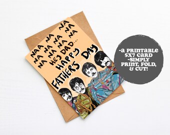 The Beatles Hey Jude Father’s Day Card