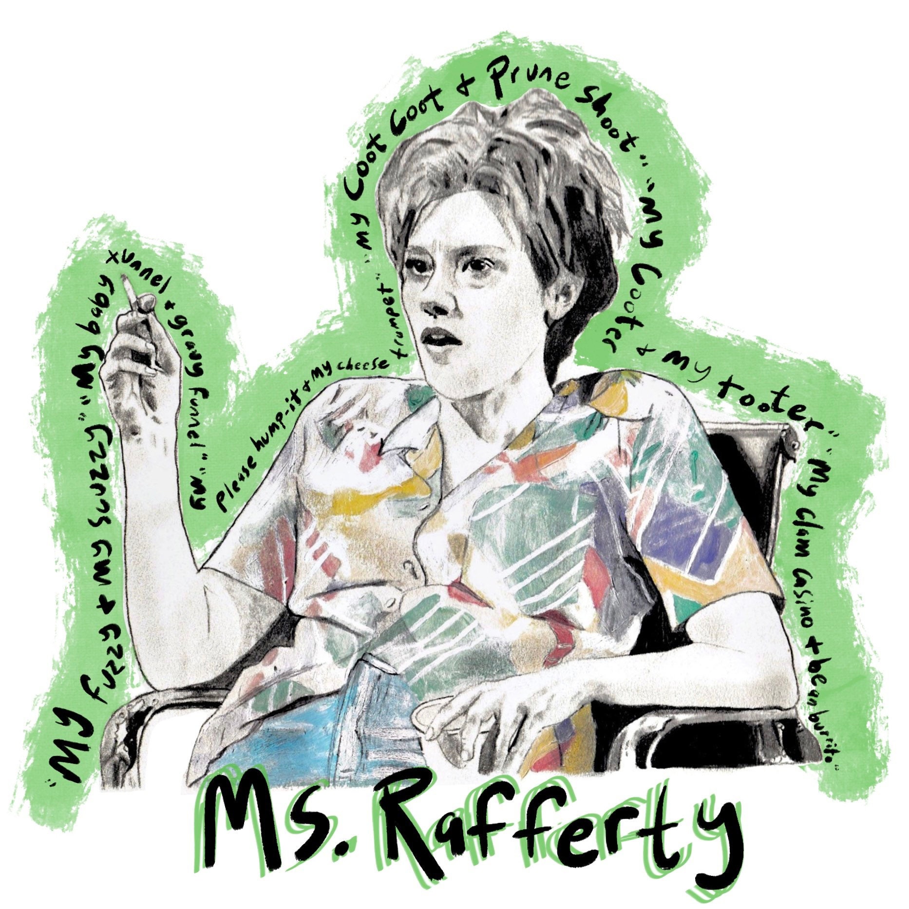 SNL Kate McKinnon Ms. Rafferty Glänzend Wasserabweisend Vinyl | Etsy
