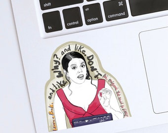SNL Cecily Strong “Girl You Wish You Hadn’t Started a Conversation With at a Party” Glossy Water Resistant Vinyl Sticker