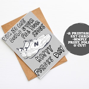 New Balance Dad Shoes Father’s Day Card