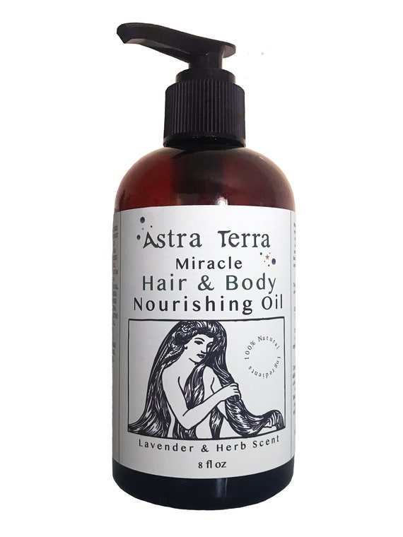 Miracle Hair & Body Nourishing Oil lavender and Herb Scent - Etsy