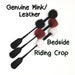 Bdsm RIDING CROP with Genuine MINK, Floggers, Whips, Adult Toys, Sex Toys, Dildos, Riding Crops, Black Leather, Leather Riding Crops, Slave 