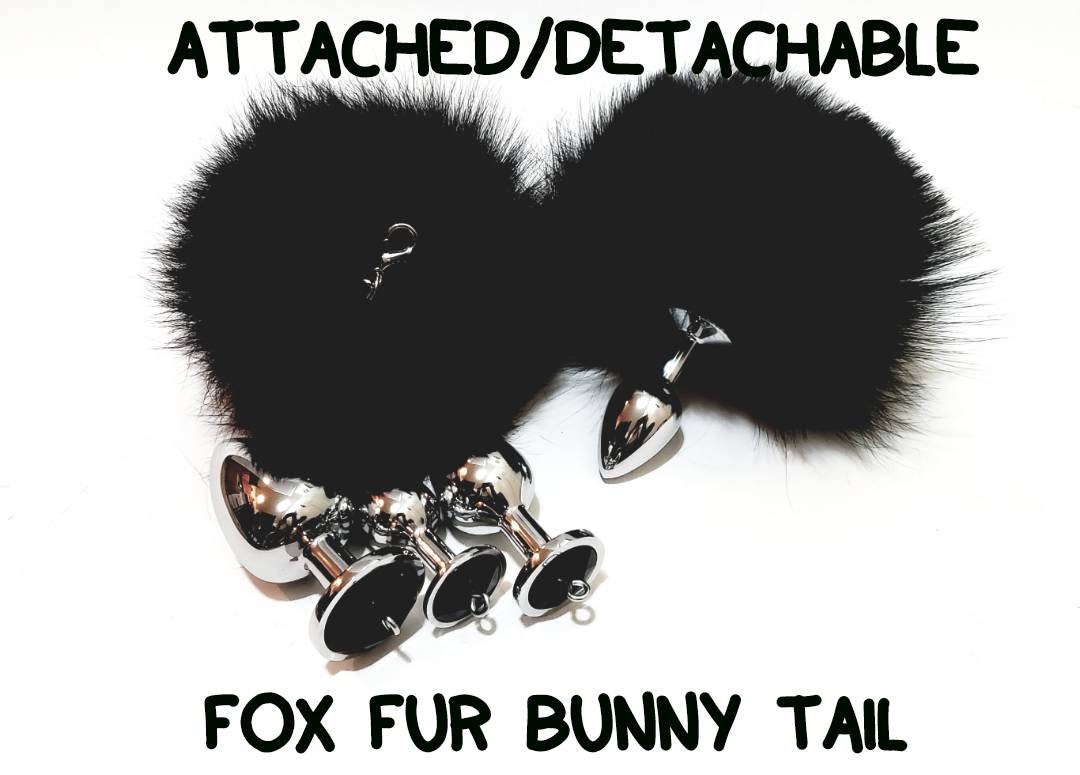Tail Butt PlugBLACK BUNNY Tail PlugFox TailButt PlugsTail Etsy