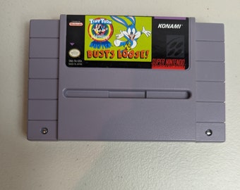 Super Nintendo Tony Toon Adventures Buster Busts Loose SNES Original Vintage Game