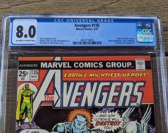 The Avengers #135 CGC 8.0 May 1975 Marvel Comics