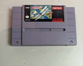 Super Nintendo WINGS Aces High SNES Original Vintage Game