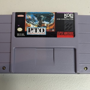 Super Nintendo P.T.O. SNES Original Vintage Game
