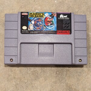 Mario's Time Machine (super Nintendo Entertainment System, 1993) SNES ...