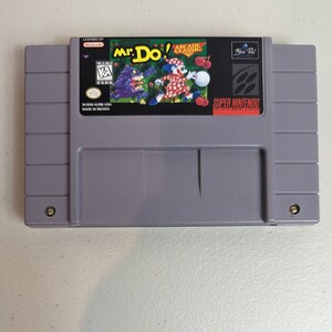 Super Nintendo Mr. Do! Arcade Classic SNES Original Vintage Game
