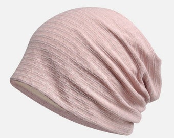 New 6 Colors Women Summer Chemo Hat Soft Touch Cotton Breathable Thin Slouchy Beanie