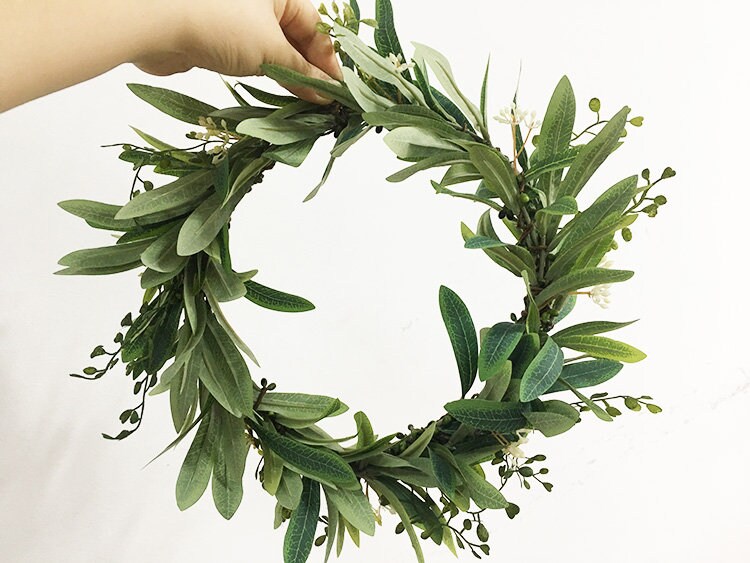 Green Olive Leaf Crown Greek Goddess Crown Leaf Hair Wreath Etsy