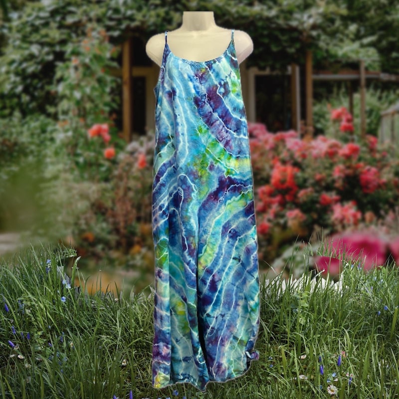 Tie Dye Print Bodycon Jumpsuit