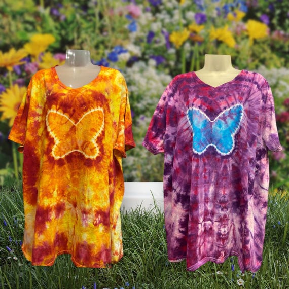 tie dye butterfly t shirt