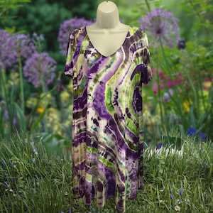 Tie Dye Linen Dress - Etsy