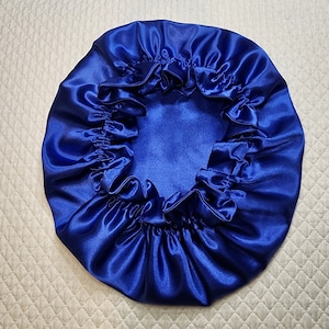 Touca de cetim personalizada para cabelo, touca de cetim para cabelo, touca reversível de camada dupla, touca elástica de cetim