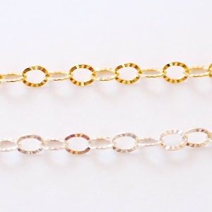 Grosshandel Gold Filled Starburst Diamantschliff Kette l 3mm oder 4mm Diamantschliff Sunburst Gold Filled Sterling Silber Kette Permanent Schmuck