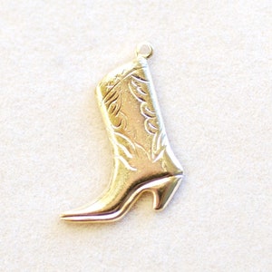 Ciondolo all'ingrosso in argento sterling riempito d'oro per stivali da cowboy, stile cowboy, stile cowgirl, stile western, paese GFCH4-[03-04]