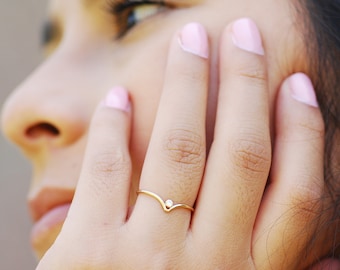 Gold V Shaped Ring Etsy Gold V Shaped Ring Etsy