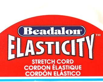 Beadalon 0.8mm Elasticity Stretch Cord Knotting Elastic Cord for Beads Beading Bracelets Bead  Stretch Cording Jewelry Making DIY