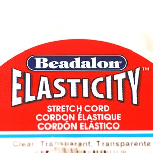 Beadalon 0.8mm Elasticity Stretch Cord Knotting Elastic Cord for Beads Beading Bracelets Bead  Stretch Cording Jewelry Making DIY