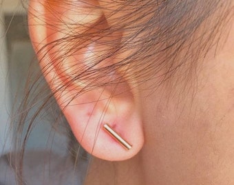 Short Post Earrings Etsy