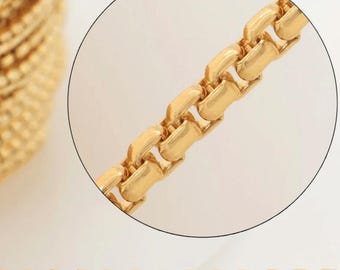 1mm Venetian Box Chain, 14/20 Gold Filled and 925 Sterling Silver
