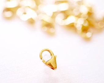 1 PIECE 6x8mm 14k Gold Filled Lobster Claw Clasps with 1.1mm hole, Gold Fill Lobster Claw Clasp, Gold Filled Jewelry Findings, Wholesale